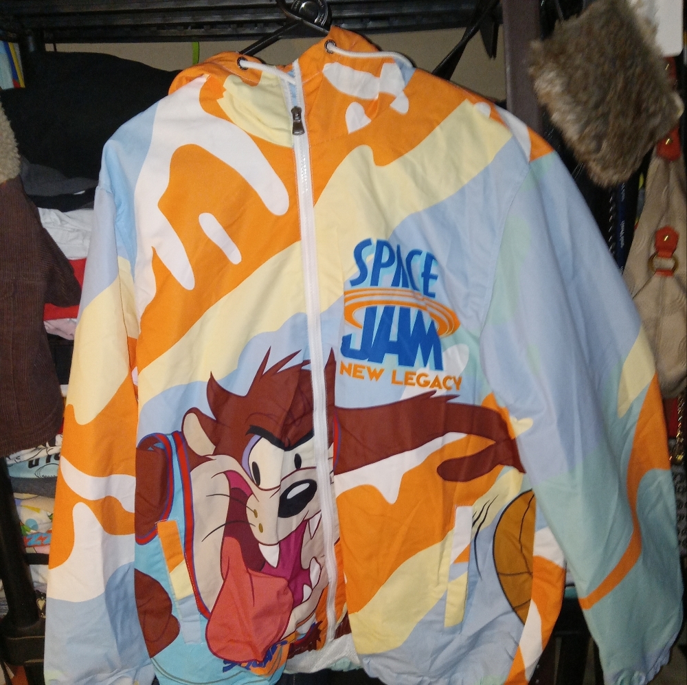 NWOT Members only X Warner Brothers hooded jacket i